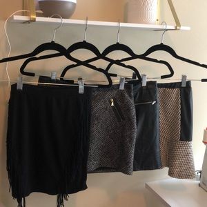 Express fringe skirt